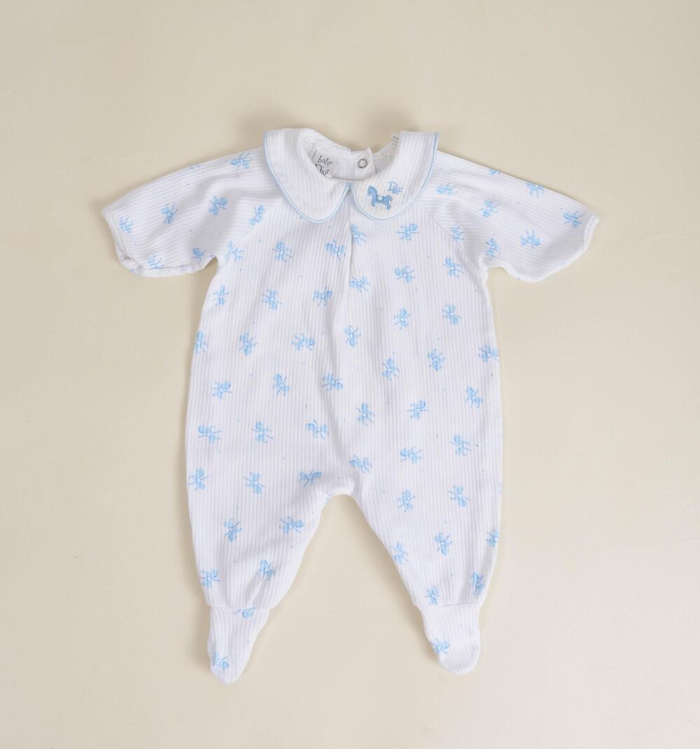 Vintage Baby Dior Cotton Carousel Horse Footie Sleeper 0 - 3 Months